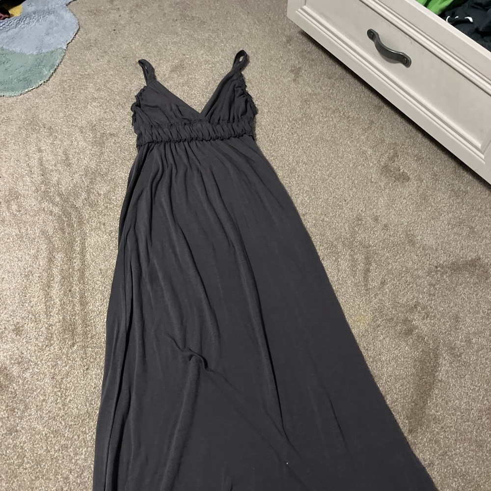 long gray dress